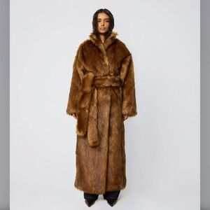 Khy Luxurious Faux Fur Long Coat